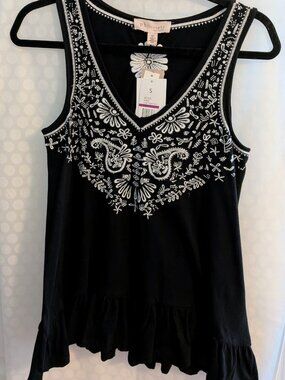 PHILOSOPHY Top - Sleeveless Black Size S